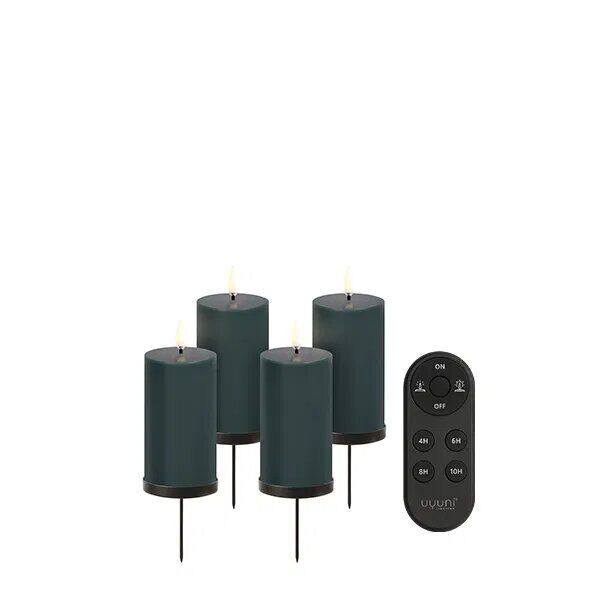 Uyuni Giftbox Pillar Pine Green Kerze