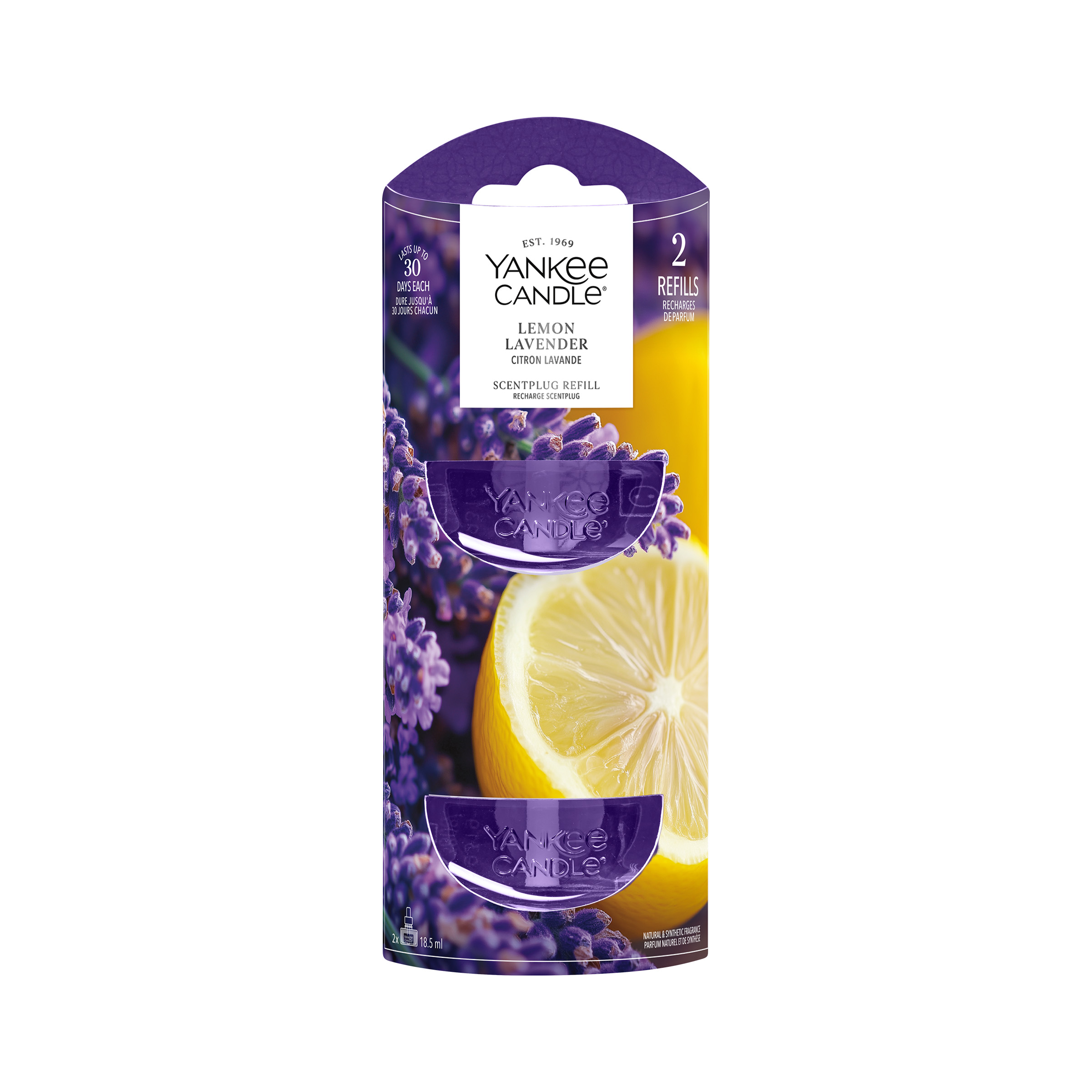 Votivkerze, Lemon-Lavendel, Lavendel, Zitrone, Scentplug-Refill