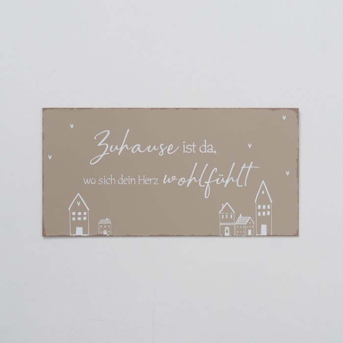 Deko Schild Nordy beige