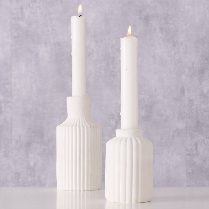 Kerzenleuchter Jynga 14cm weiß