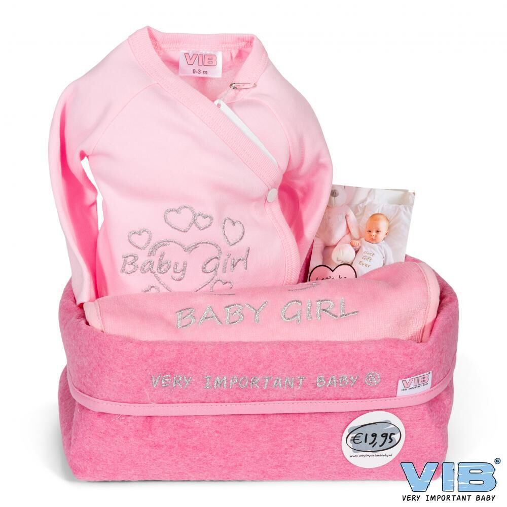 madchenbox3 Geschenkpaket für Babys rosa 3-teilig