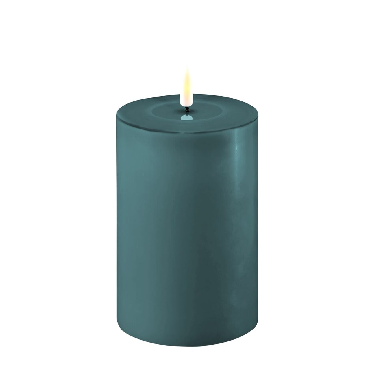 2021-RF-0342 Stumpenkerze LED jade 10 x 15cm B-Ware