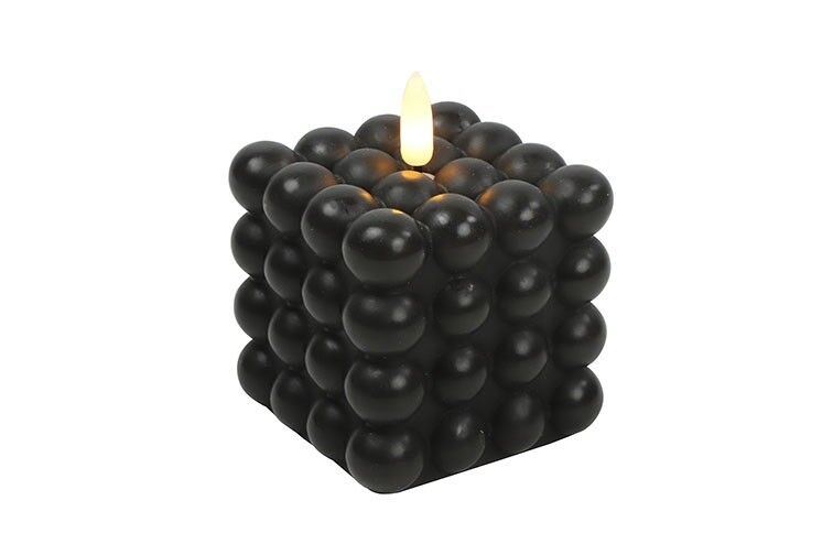 LED Bubble Kerze Lyon M schwarz 9cm LED Bubble Kerze Lyon M schwarz 9cm