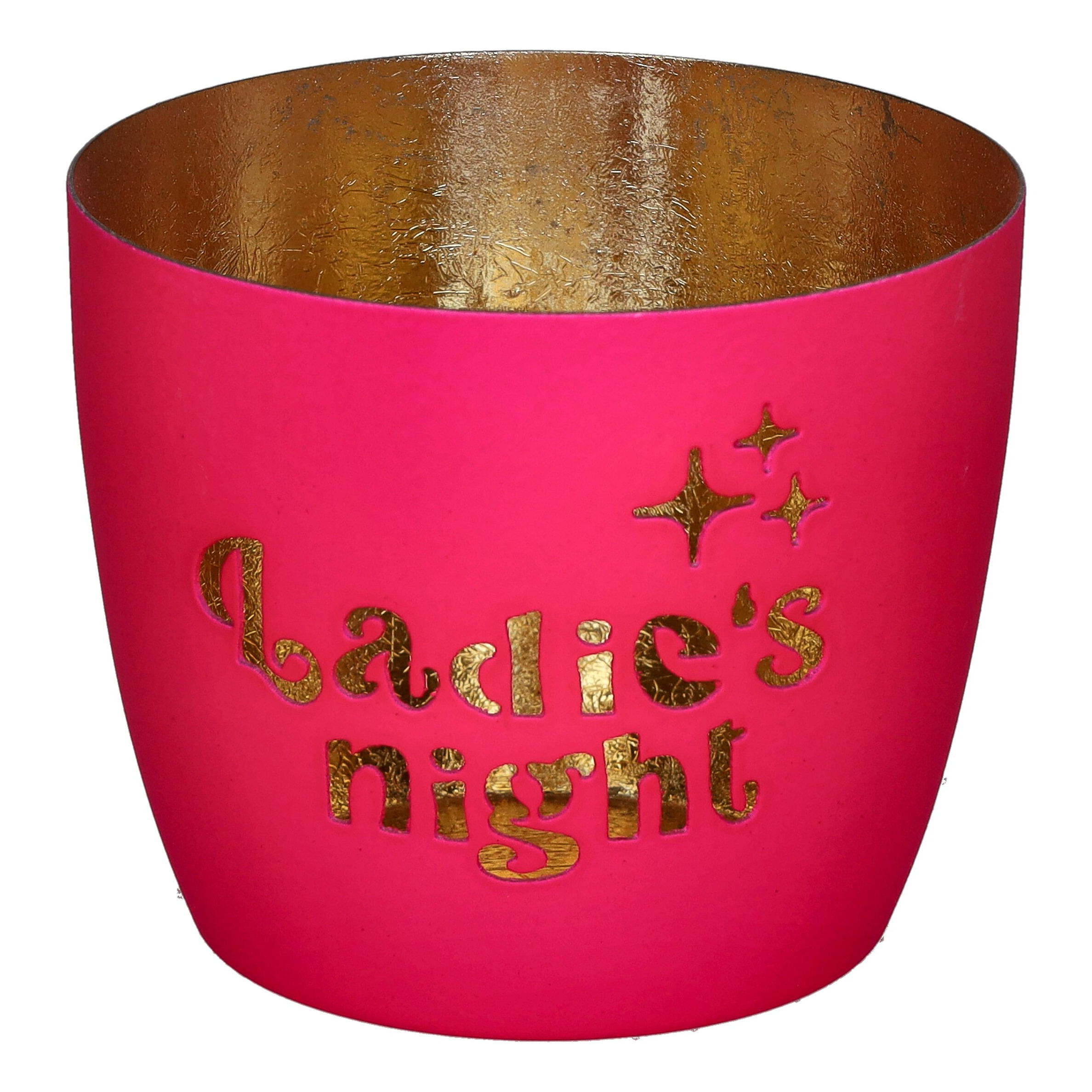 Tasse, Pinkfarbene Tasse, Goldene Beschriftung, Dekorative Tasse, Handgefertigter Stil