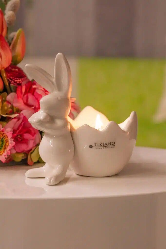 Leona-Teelicht-stehend-von-vorne-1 Hase Leona mit Teelicht-Ei stehend cremeweiß