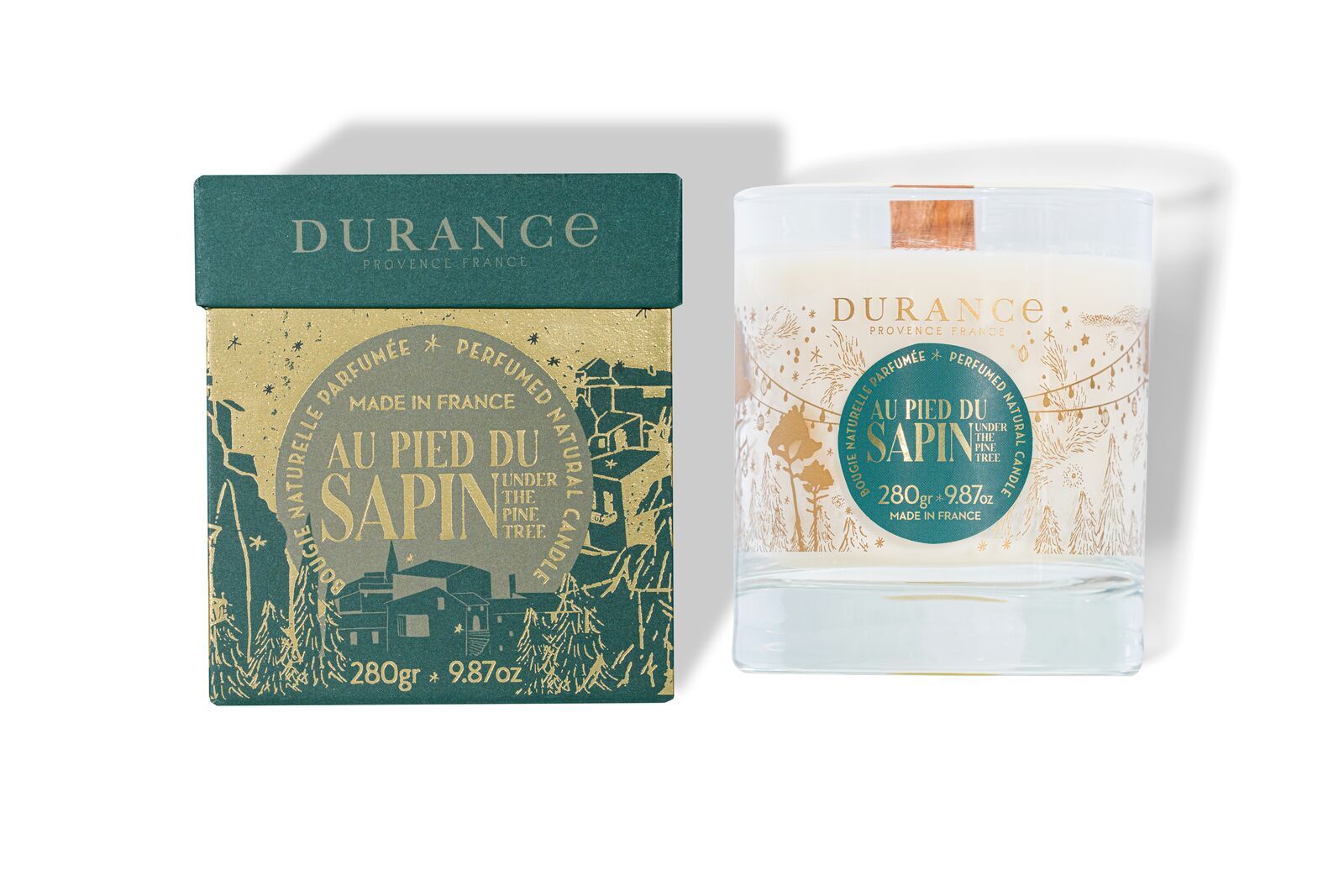 Au-Pied-du-Sapin-280g-ombre Am Tannenbaum Duftkerze 280g