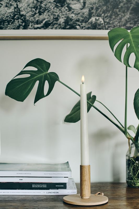 Uyuni LED Tafelkerze 55cm nordic white