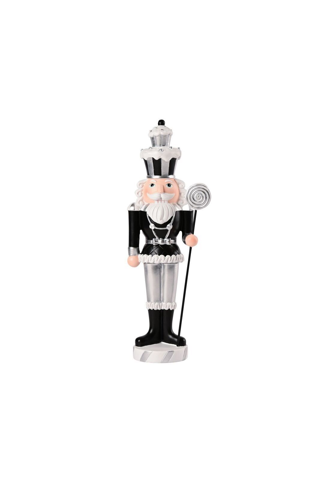 Noce Nussknacker 33,5cm schwarz/silber Nussknacker, Elektrisches Gerät, Mikrophon, Person