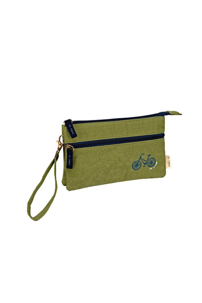 Patchwork Täschchen Let's Ride oliv 315 Zubehor, Tasche, Handtasche