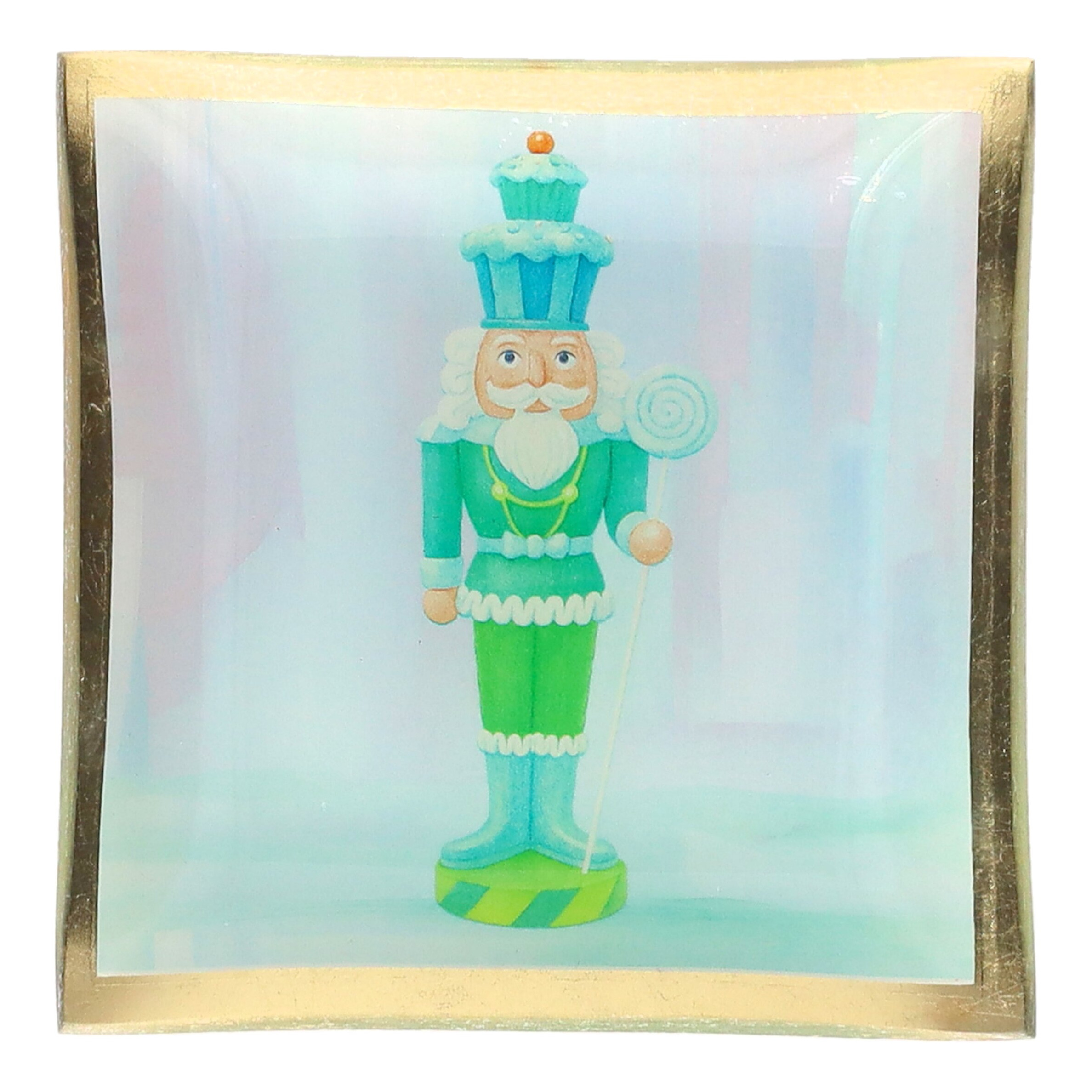 figur, Weihnachtsfigur, Zauberer, Mintgrün, Lutschstab