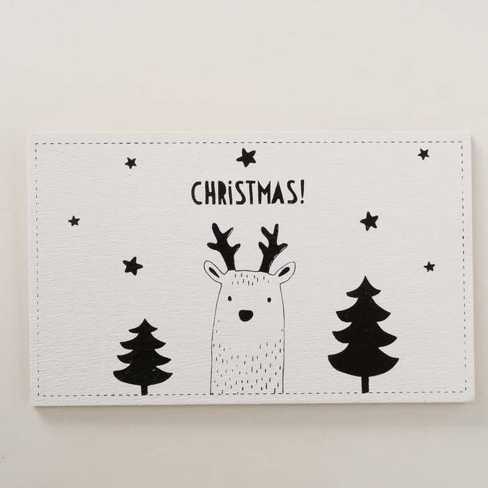 Holz-Postkarte Oh Dear Variante 3