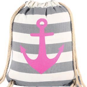 Turnbeutel Anker 177-014 (Streifen-Grey)