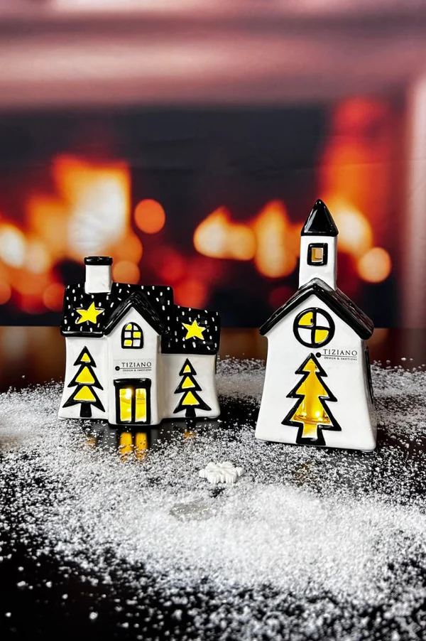 Lichthaus Pedaso 12,5cm LED cremeweiß/schwarz