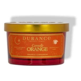 Natürliche Duftkerze 90 gr Zimt-Orange von Durance orange, kerze, glas, behälter, orange blossom