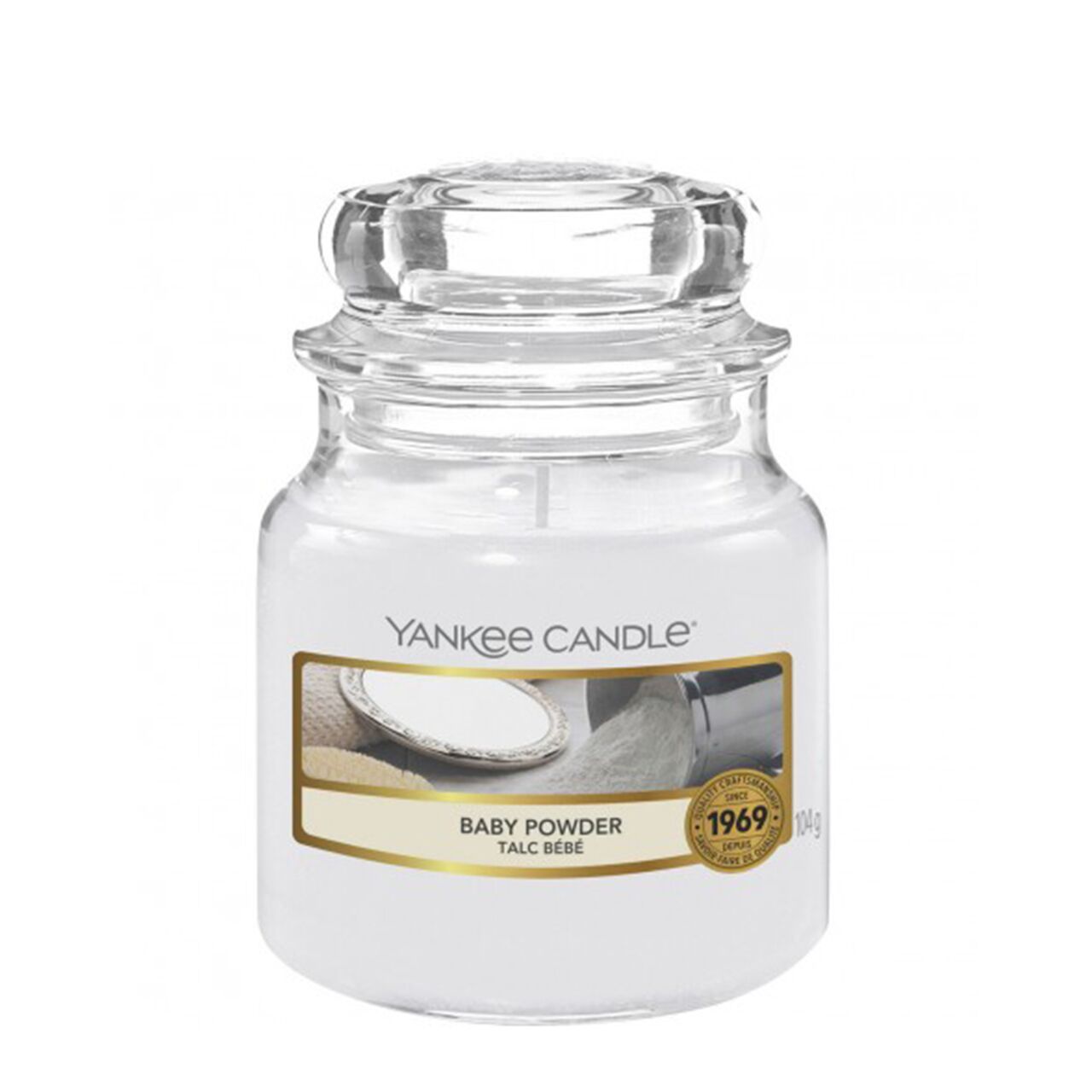 yankee-candle-duftkerze-housewarmer-kleines-glas-104g-baby-powderE Baby Powder 104g