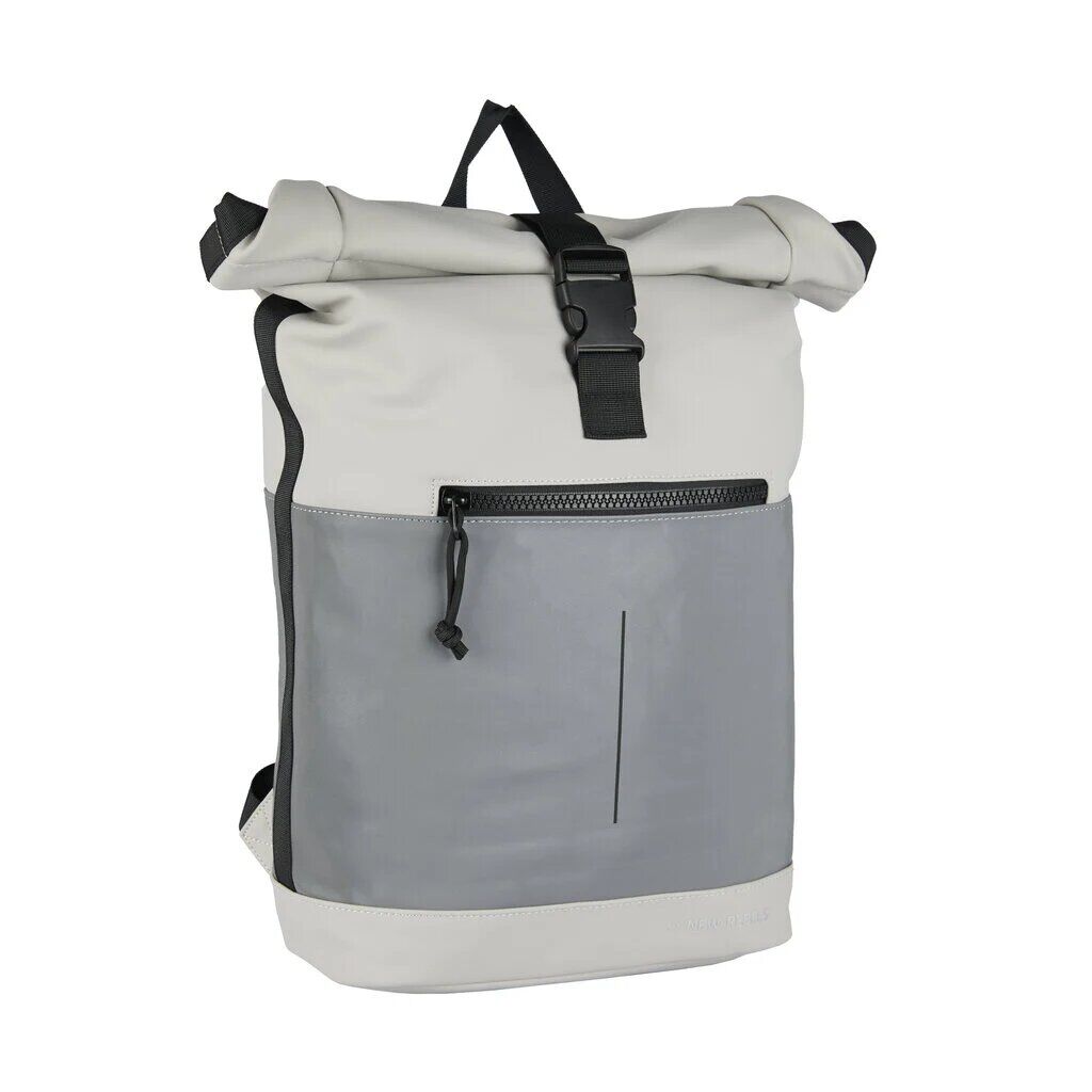 Bowie - New York Rolltop Rucksack hellgrau