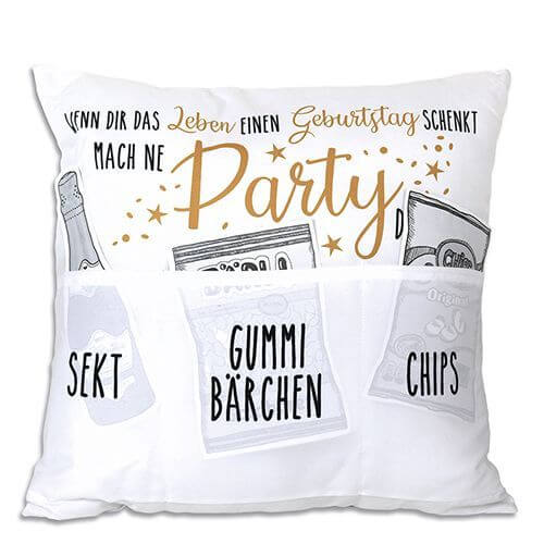 Partykissen mit 3 Einstecktaschen Hergo Creation