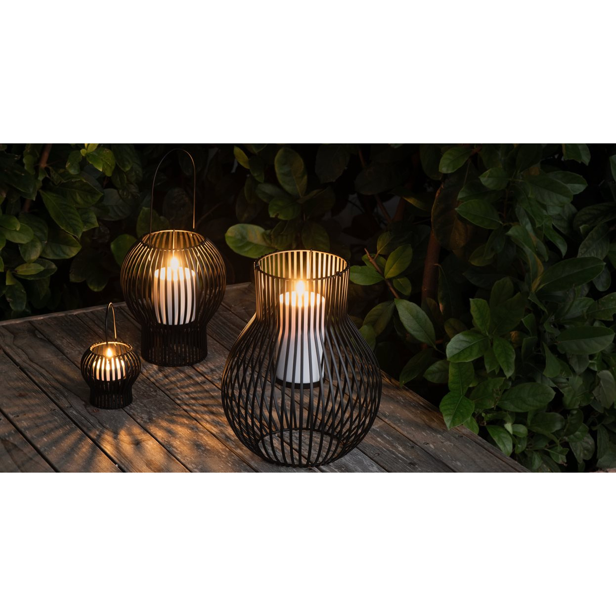 Lichter, Laterne, Kugel-Design, Metall-Laterne, Außenbeleuchtung