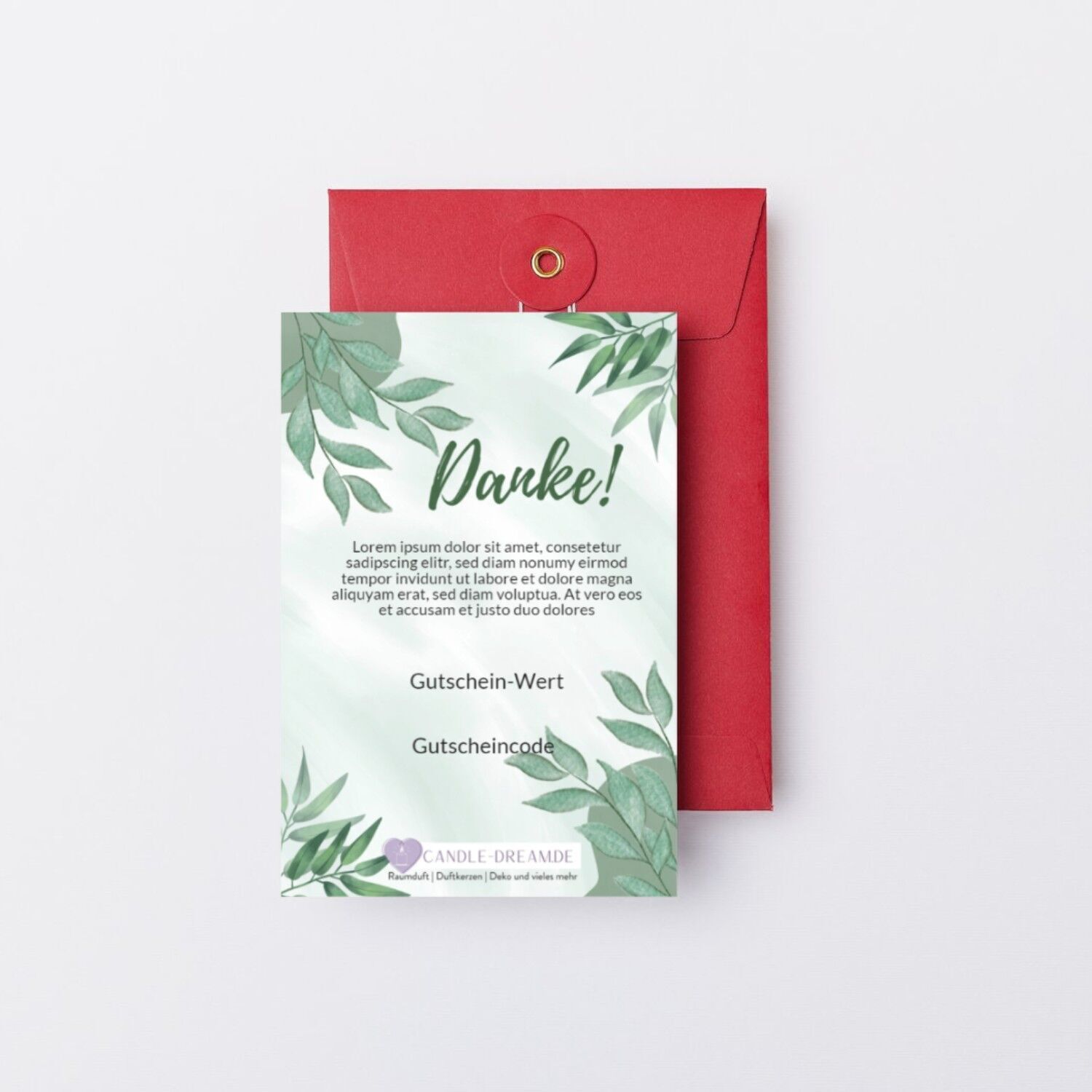 Geschenkgutschein Danke