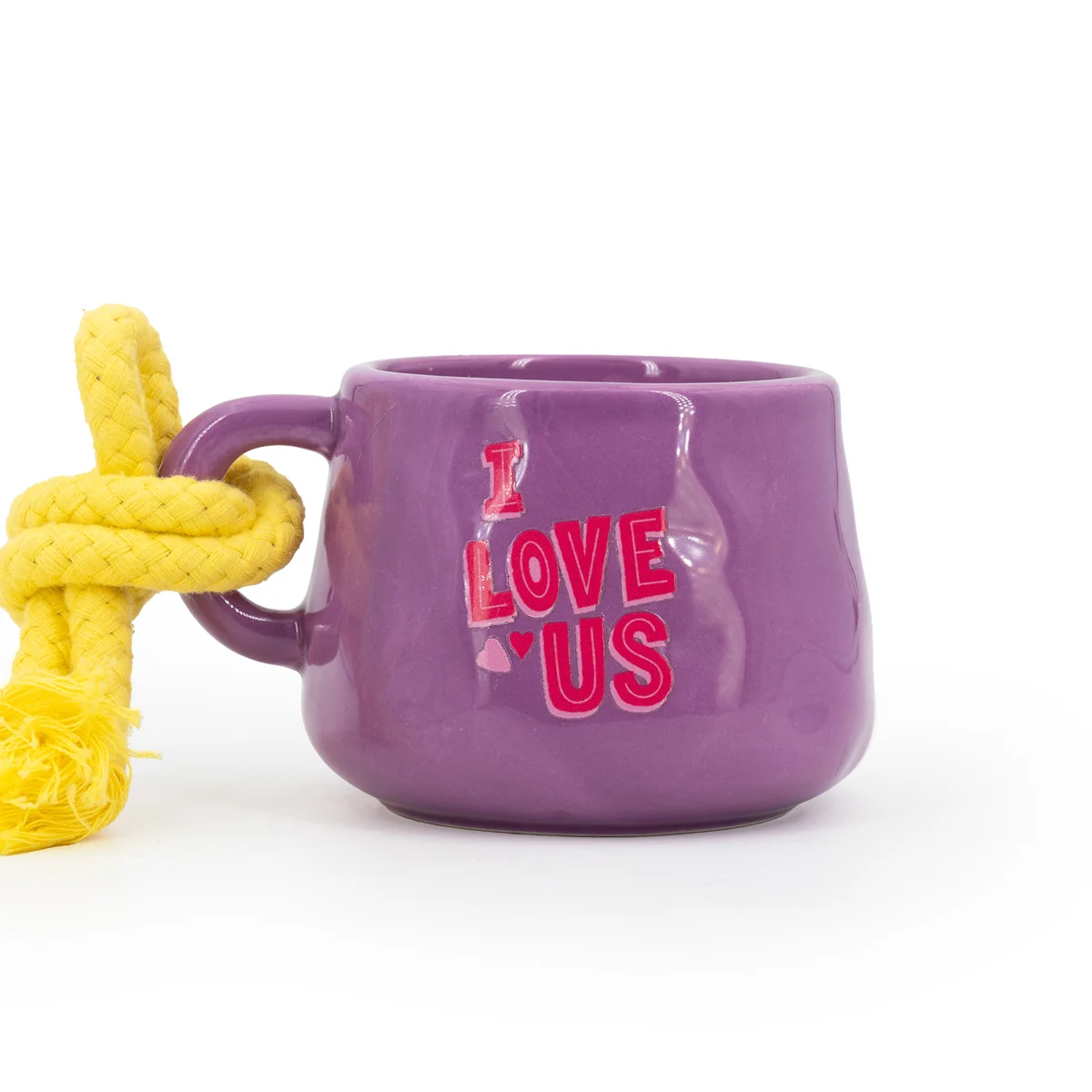Bob & Tim - Minions™ Duftkerze 200g in Tasse mit Kordel Becher, Tasse, Kaffeetasse, Lila, Schnurgriff