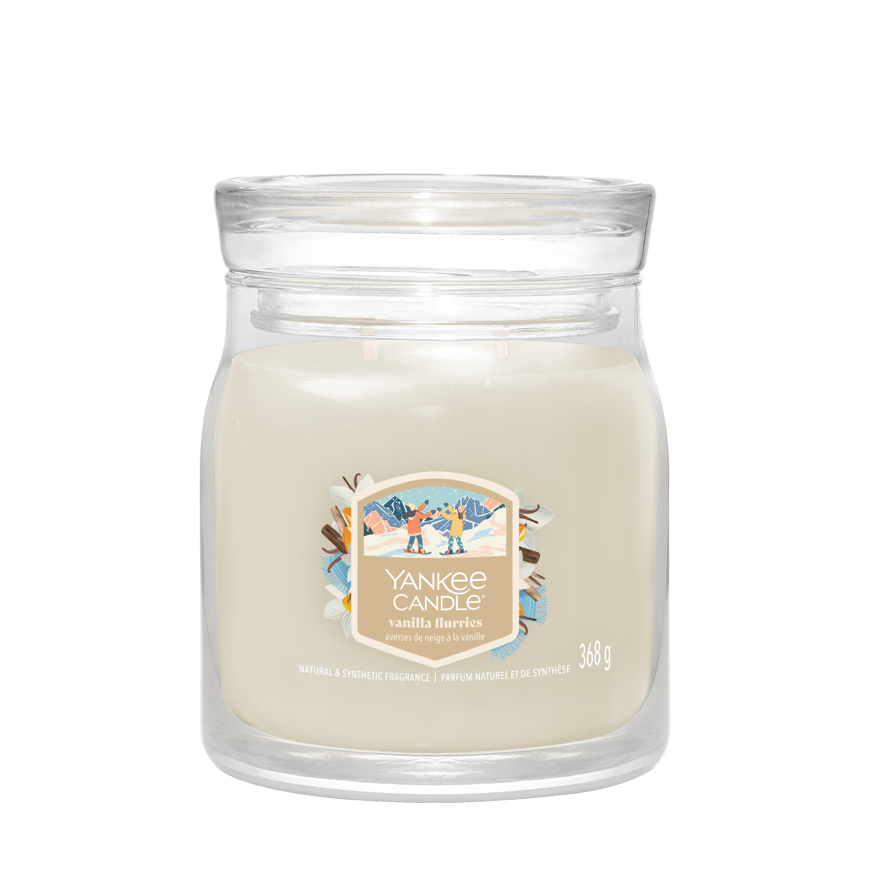 Vanilla Flurries Signature Medium Jar 368g 2-Docht