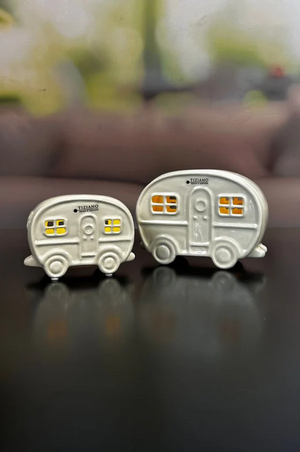 Deko Wohnwagen Casina LED 13cm Deko Wohnwagen Casina LED 13cm