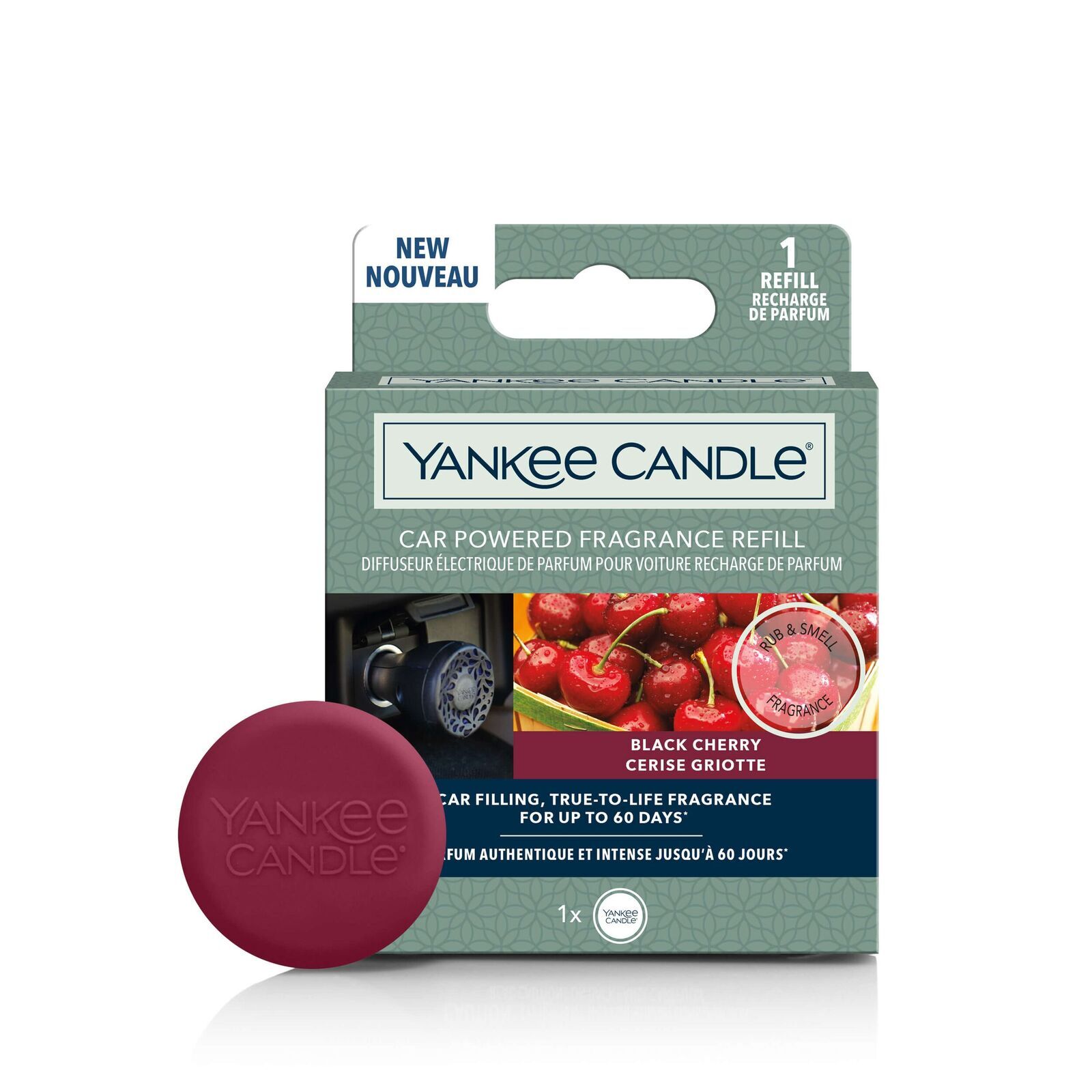 1627743E Black Cherry Car Powered Fragrance Diffuser Nachfüllpack