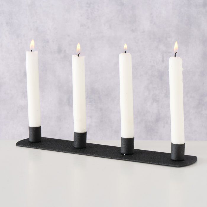 Ambientebild-3tepRX_3-large Kerzenleuchter Pleyra schwarz matt 30cm