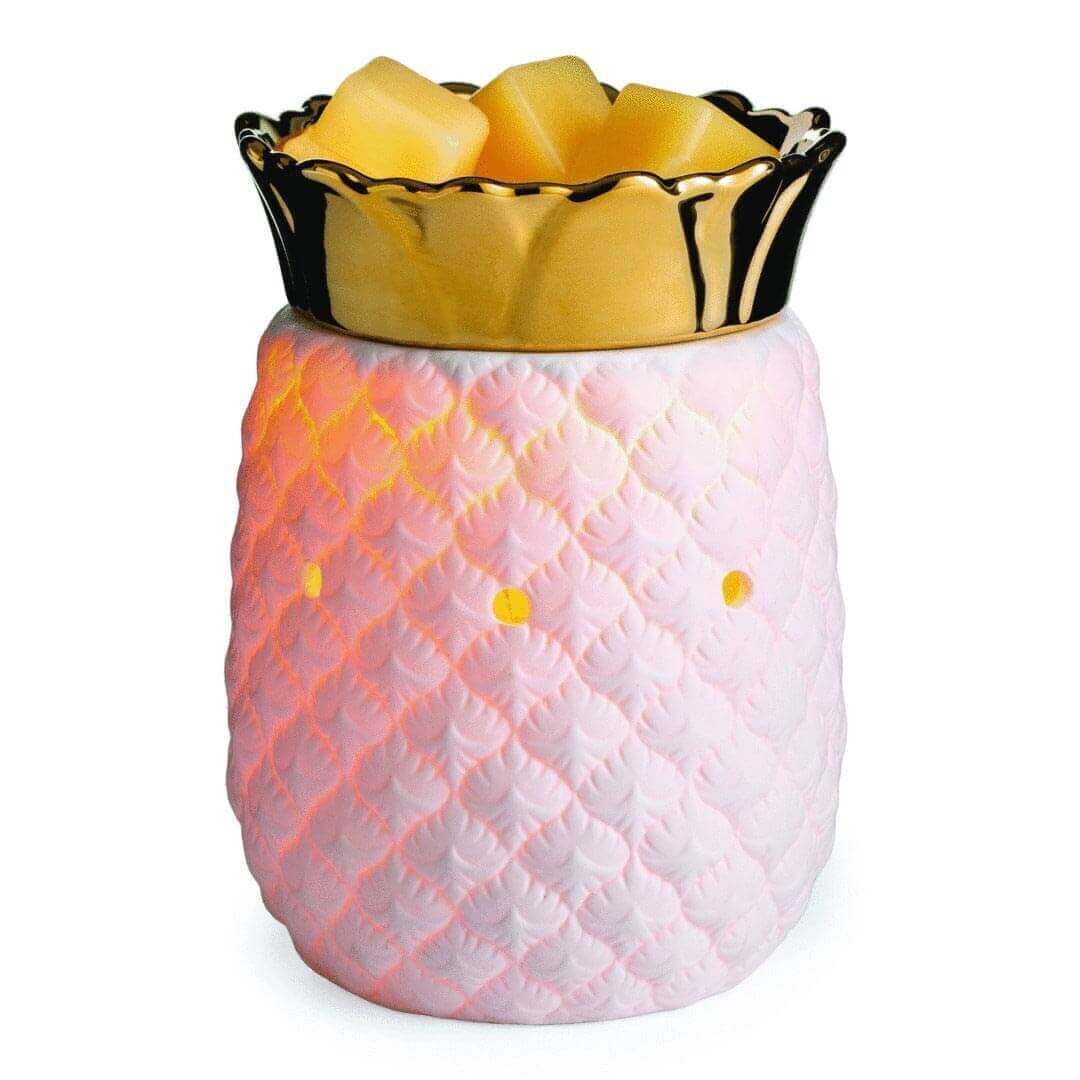 Candle-Warmers-White-Pineapple-Duftlampe-Weiss Candle Warmers White Pineapple Duftlampe elektrisch an