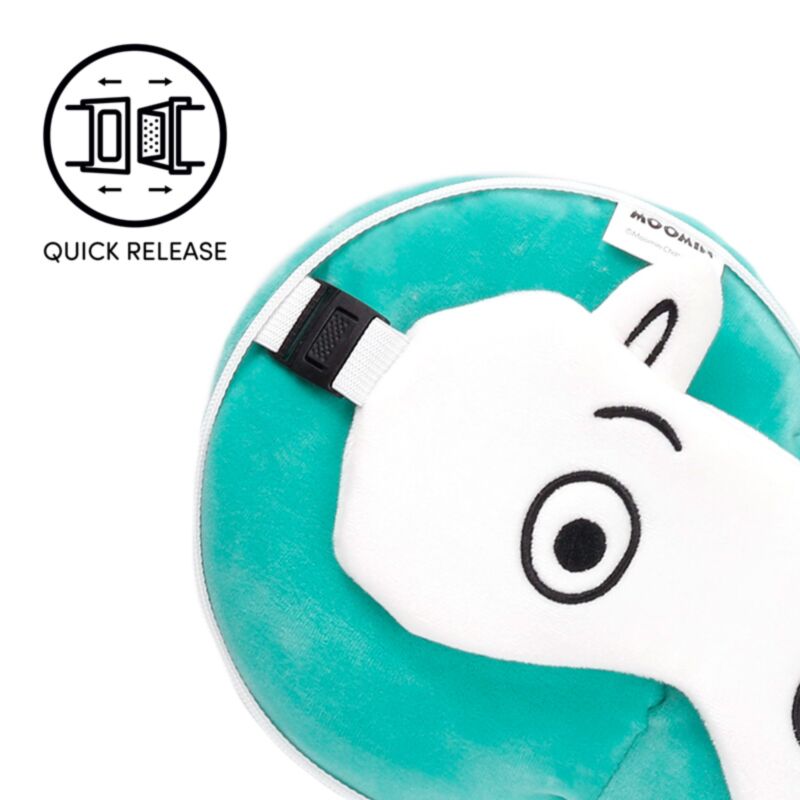 Relaxeazzz Moomin Mumin Plüsch Reisekissen & Schlafmaske