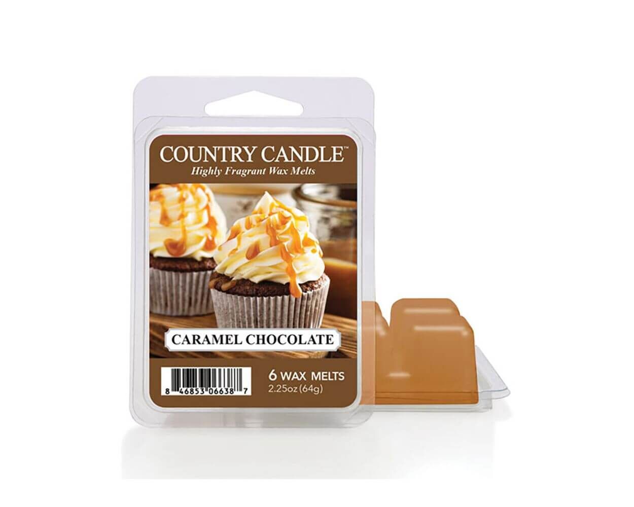 american_heritage_country_candle_waxmelt_6p_caramel_chocolate_1 Caramel Chocolate Wax Melts 64g