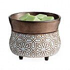 geo-bronze-1jpg Geometric bronze 2-in-1 Classic Duftlampe aus Keramik elektrisch