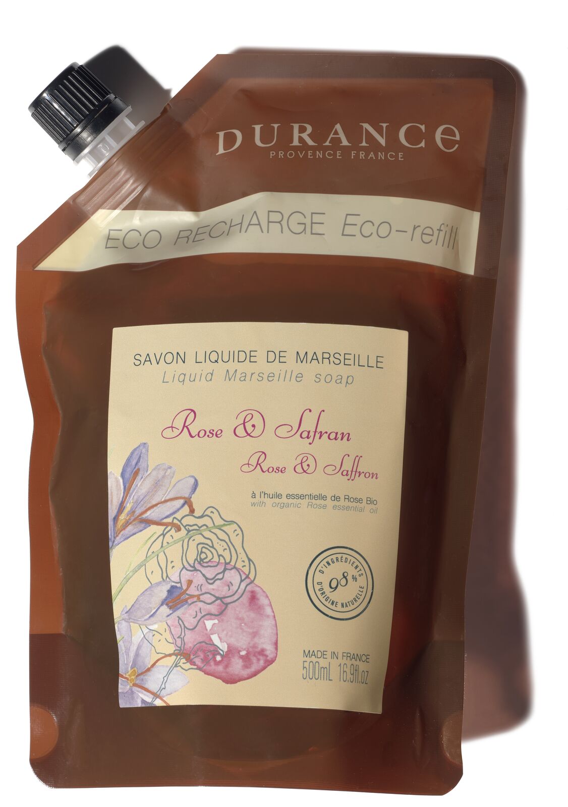241312_Rose-et-Safran-ombre Rose & Safran Marseiller Flüssigseife Nachfüller 500ml