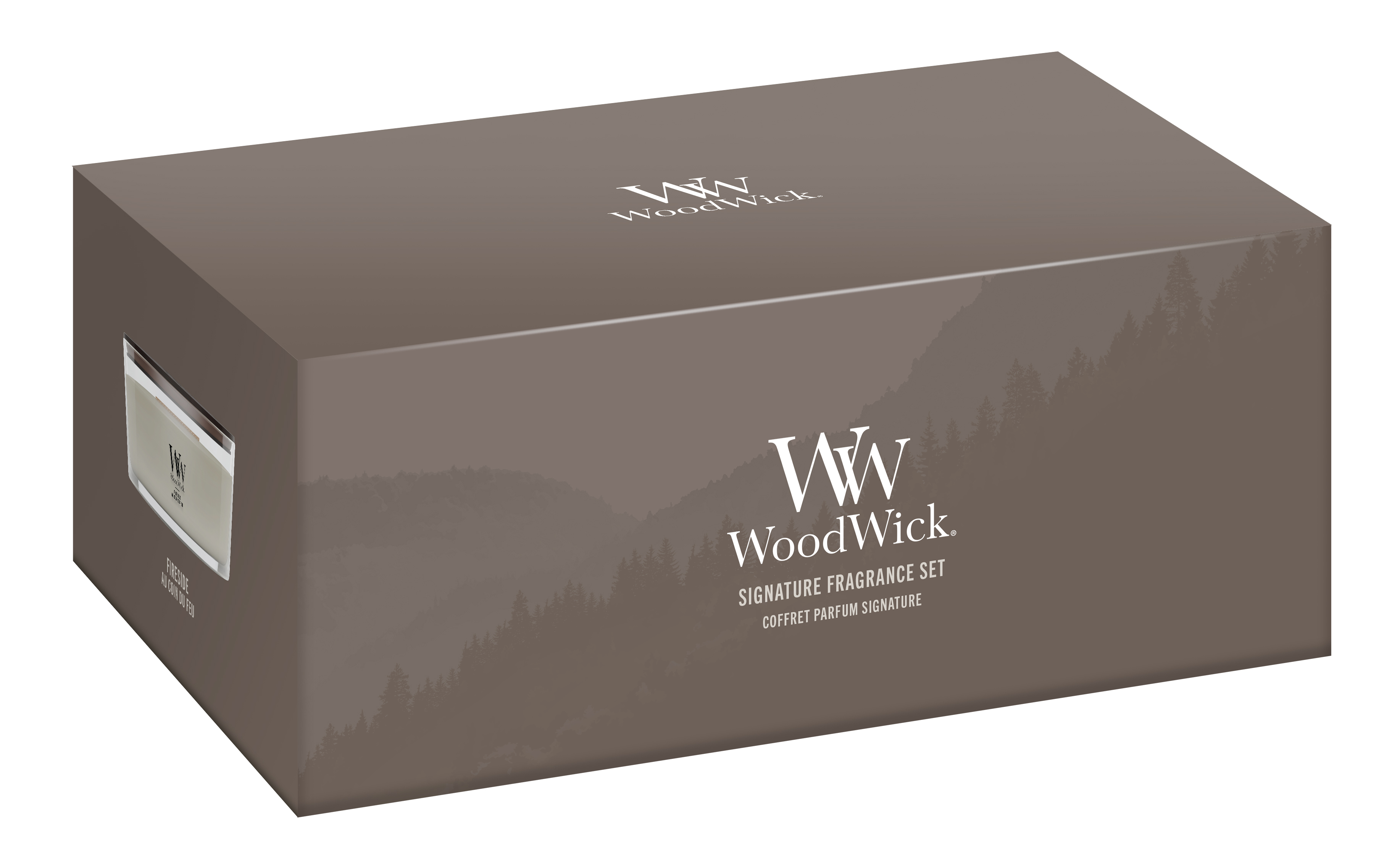 Fireside Ellipse Jar 454g Geschenkset Signature 2026 duft, set, woodwick, kerze, signature