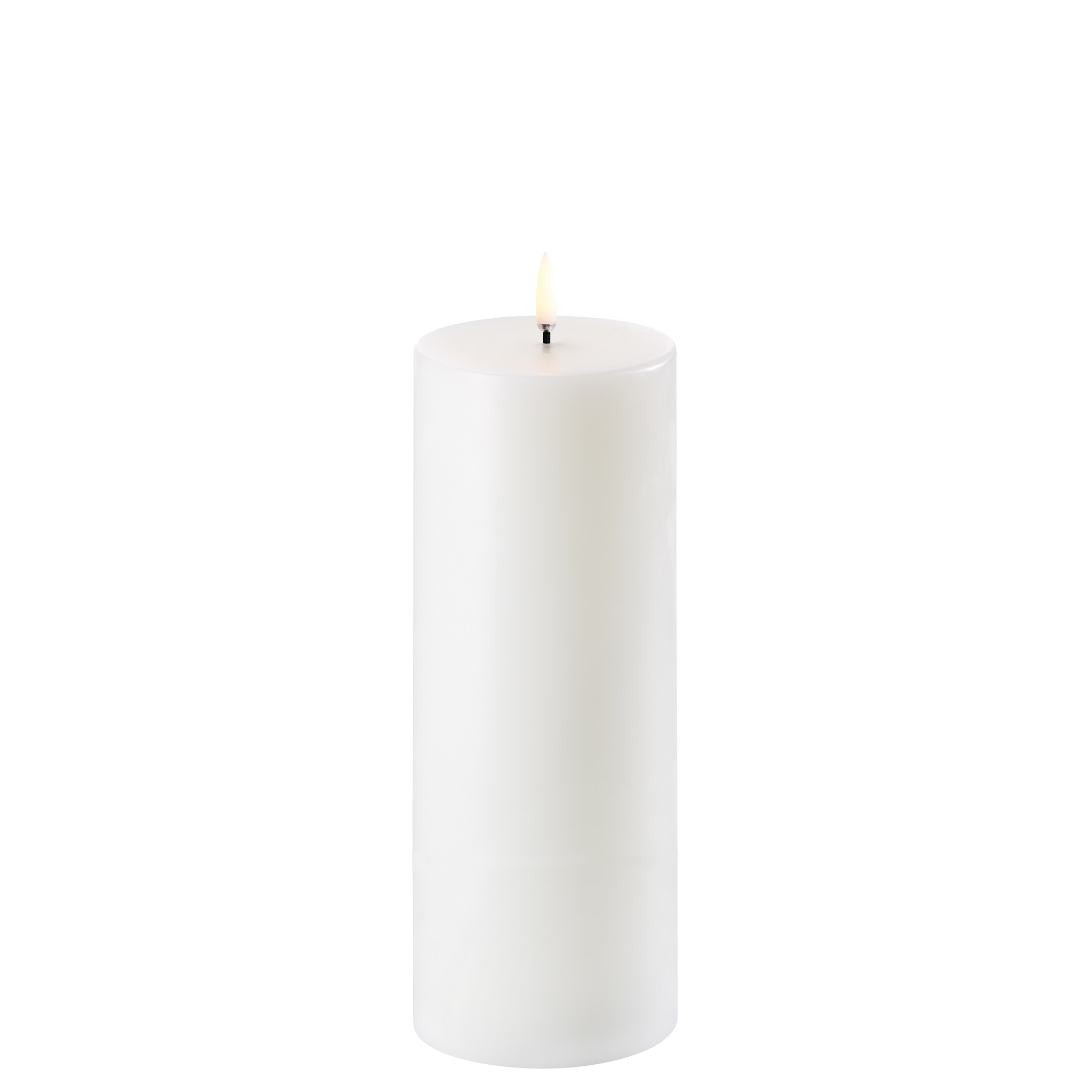 Uyuni LED Stumpenkerze 7,8x20cm nordic white