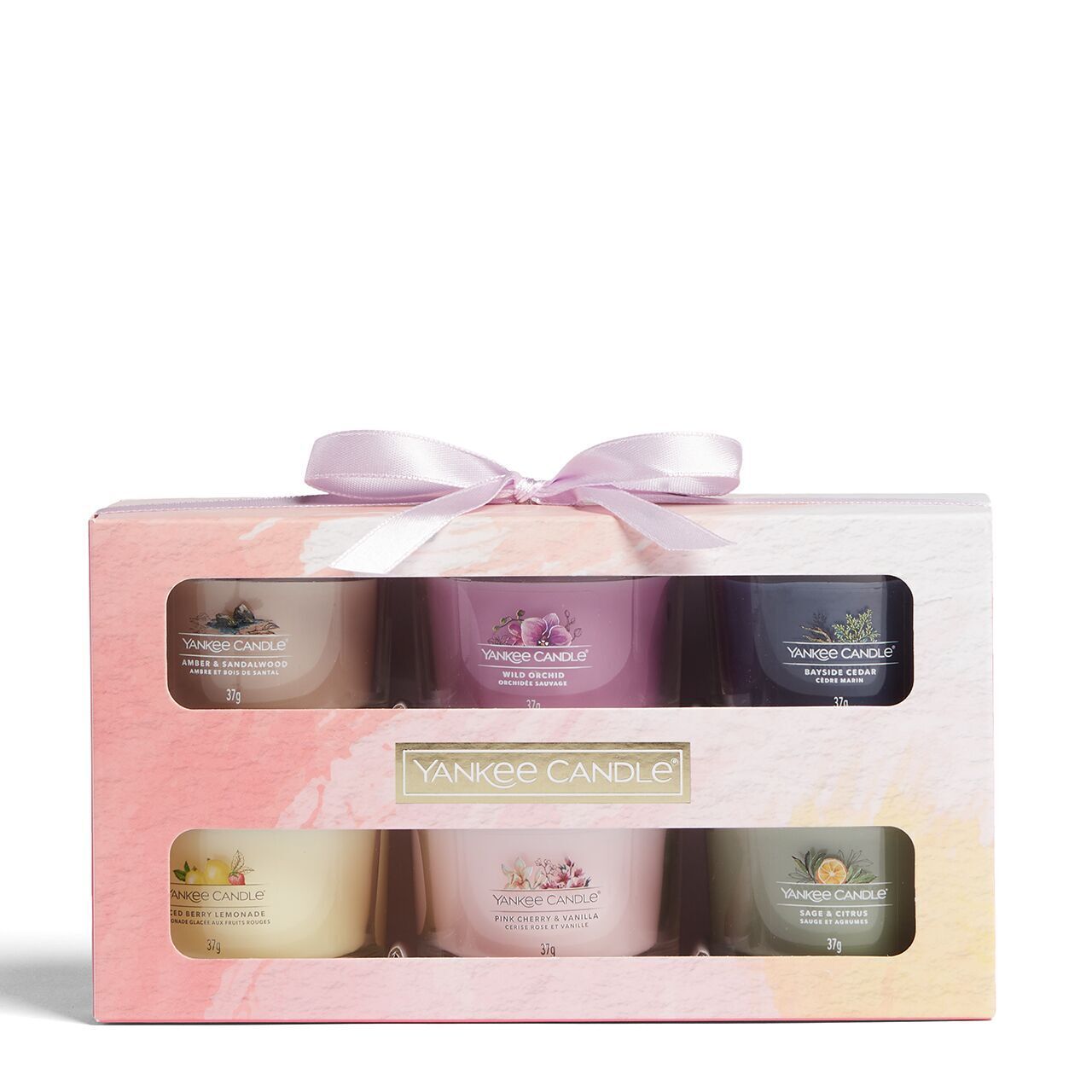 signature20232 6 Glasvotivkerzen à 37g Geschenkset Signature 2023