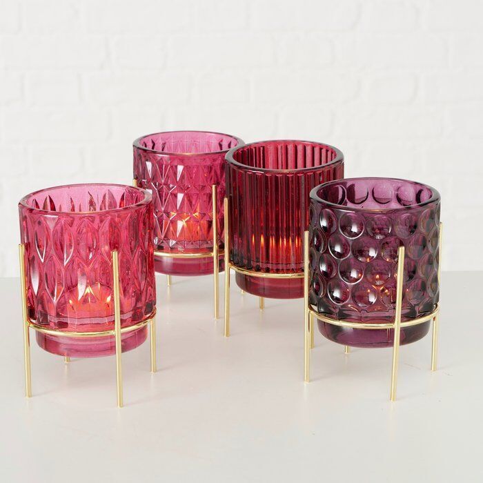 Windlicht Noria rot Variante 2