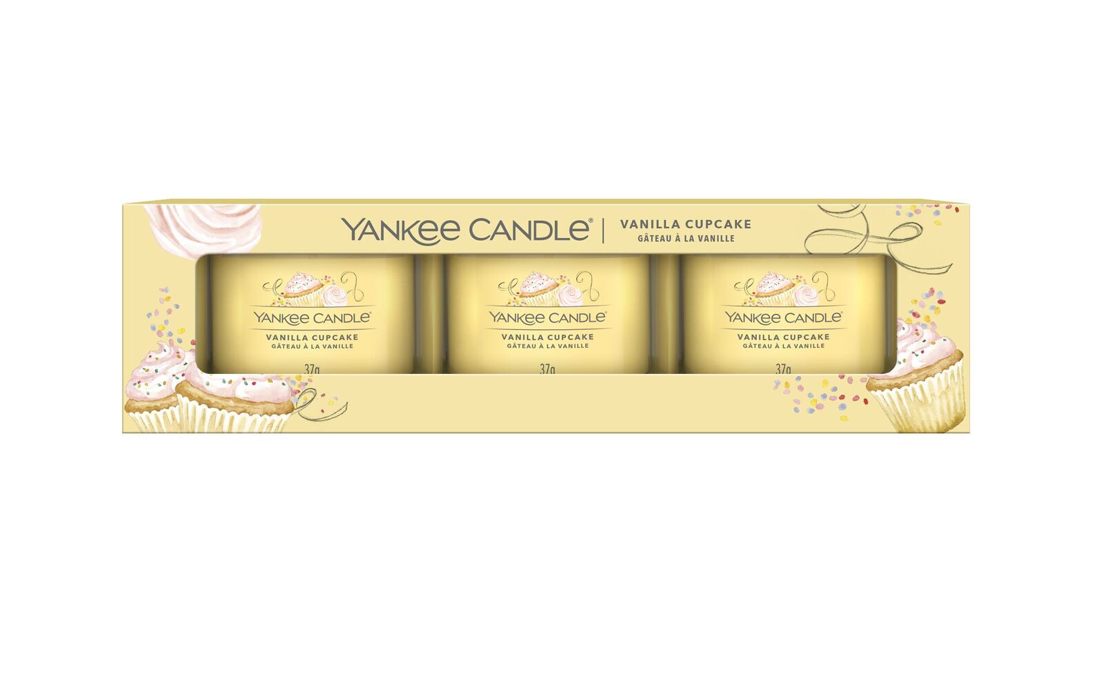 1686368E-Signature-Filled-Votive_3-Pack_Vanilla-Cupcake Vanilla Cupcake 37g Glasvotivkerze 3er Pack