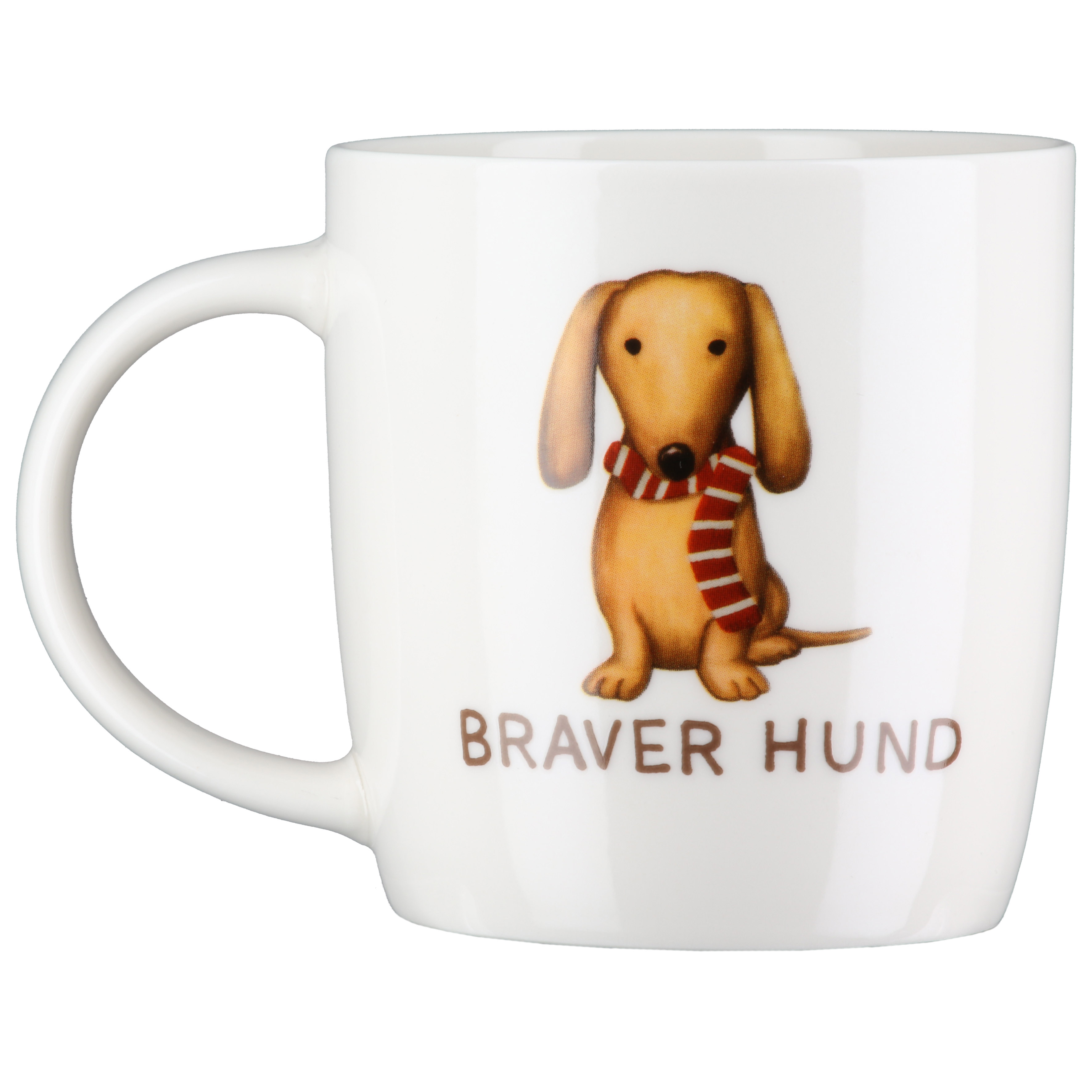 Tasse Frieda Dackelmotiv mit Spruch Tasse, Hund, Haustier, Hundemotiv, Braver Hund