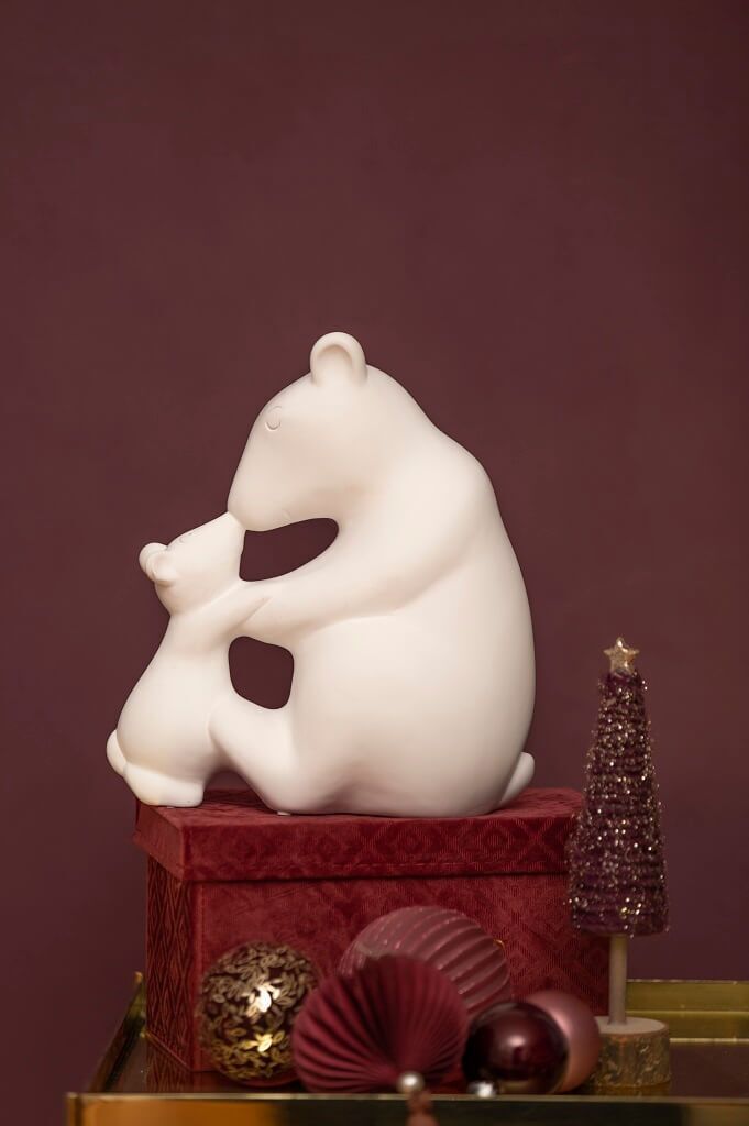 eisbaeren-gross-sitzend Eisbär mit Schal sitzend 16cm