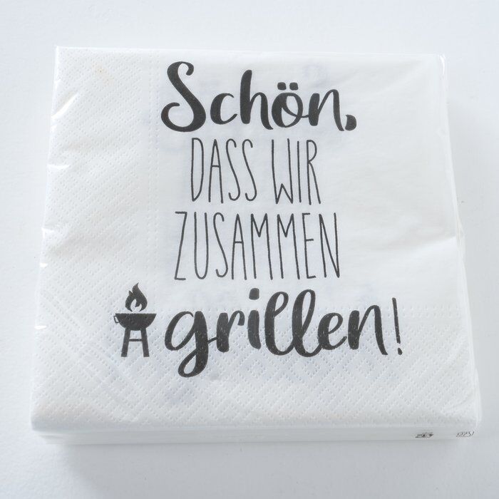 Einzelbild-ykORLOpr-large Serviette Schön weiß 20 Stück Design 3