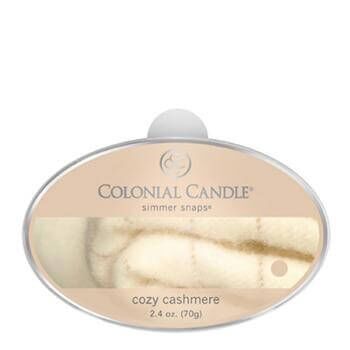 ccsnaps-17495594ff76e0ec0 Colonial Candle Cozy Cashmere Simmer Snaps 70g