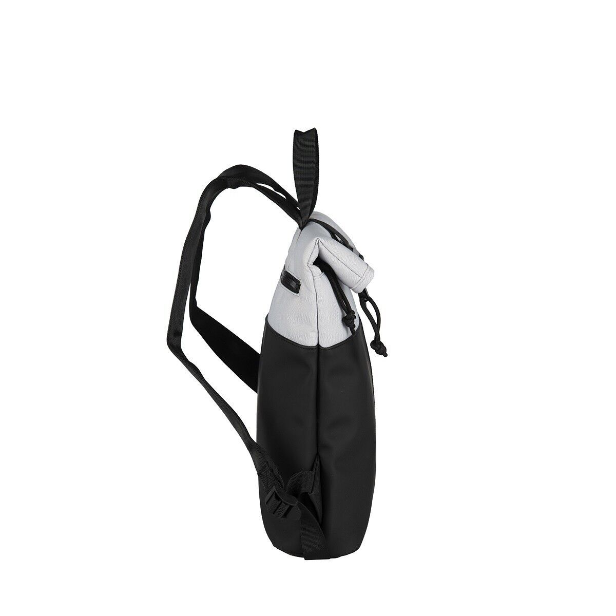 Backham - Los Angeles Rolltop Mini Rucksack hellgrau