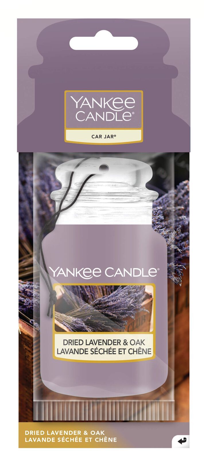 Car-Jar-Dried-Lavender-Oak Dried Lavender & Oak Car Jar