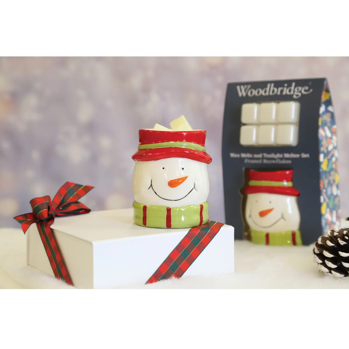 Duftlampe Snowman & Wachsmelts Frosted Snowflakes