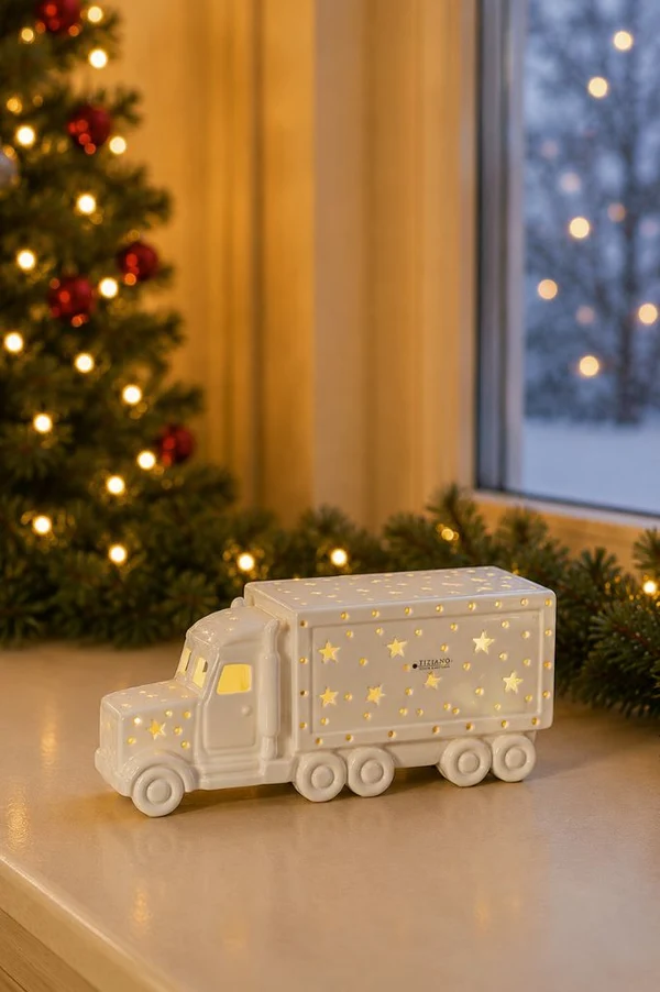 Lastwagen, Lichterlastwagen, Lichterlastwagen, Sternenmuster, Weihnachtsdeko