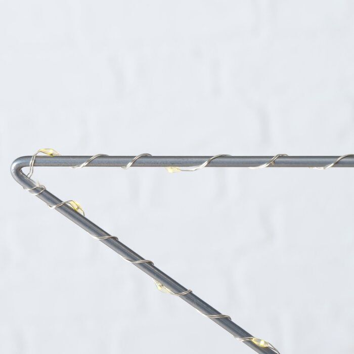 Leuchtstern Elvira 30cm LED silber