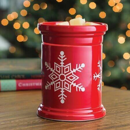 Red Snowflake Duftlampe elektrisch