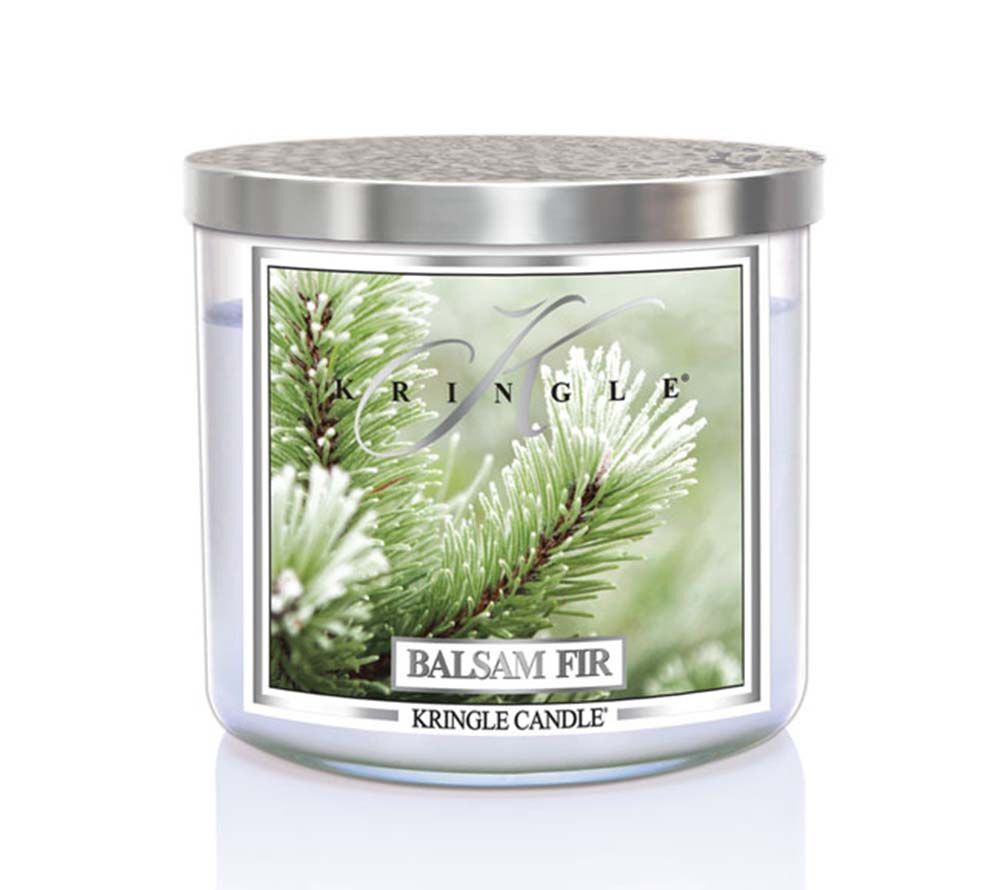 kringle_candle_balsam_fir_silver_lid_american_heritage Balsam Fir 396g Tumbler 3-Docht