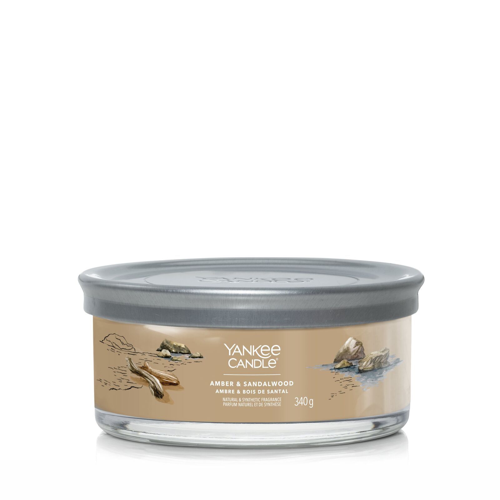 Amber & Sandalwood Signature Multiwick Tumbler 340g 5-Docht